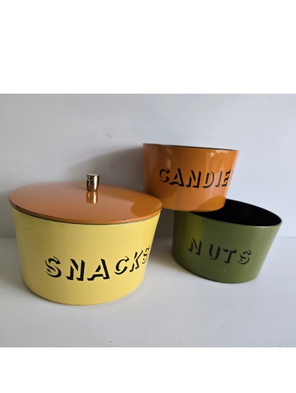 Stacking Snack Bowl Nesting Set Vintage
